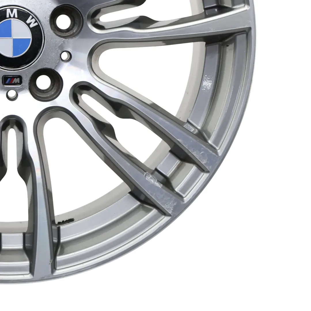 BMW F30 F31 Rear Silver Alloy Wheel Rim 19" ET:47 8,5J M Star Spoke 7845883