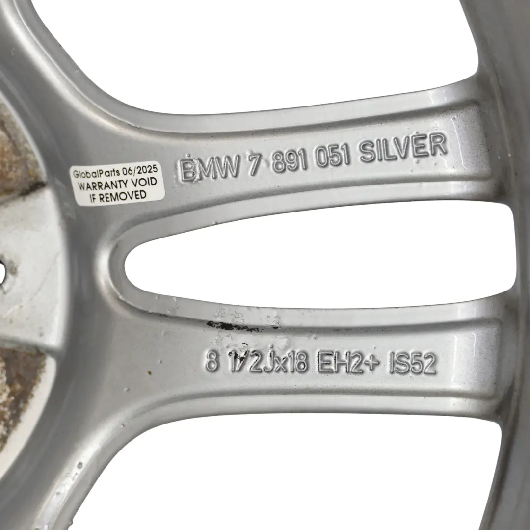 Alloy Wheel Rim 18" M double Spoke 261 8,5J BMW 1 Series E81 E87 Rear - SKU 7891051-1 - Numéro de pièce 7891051