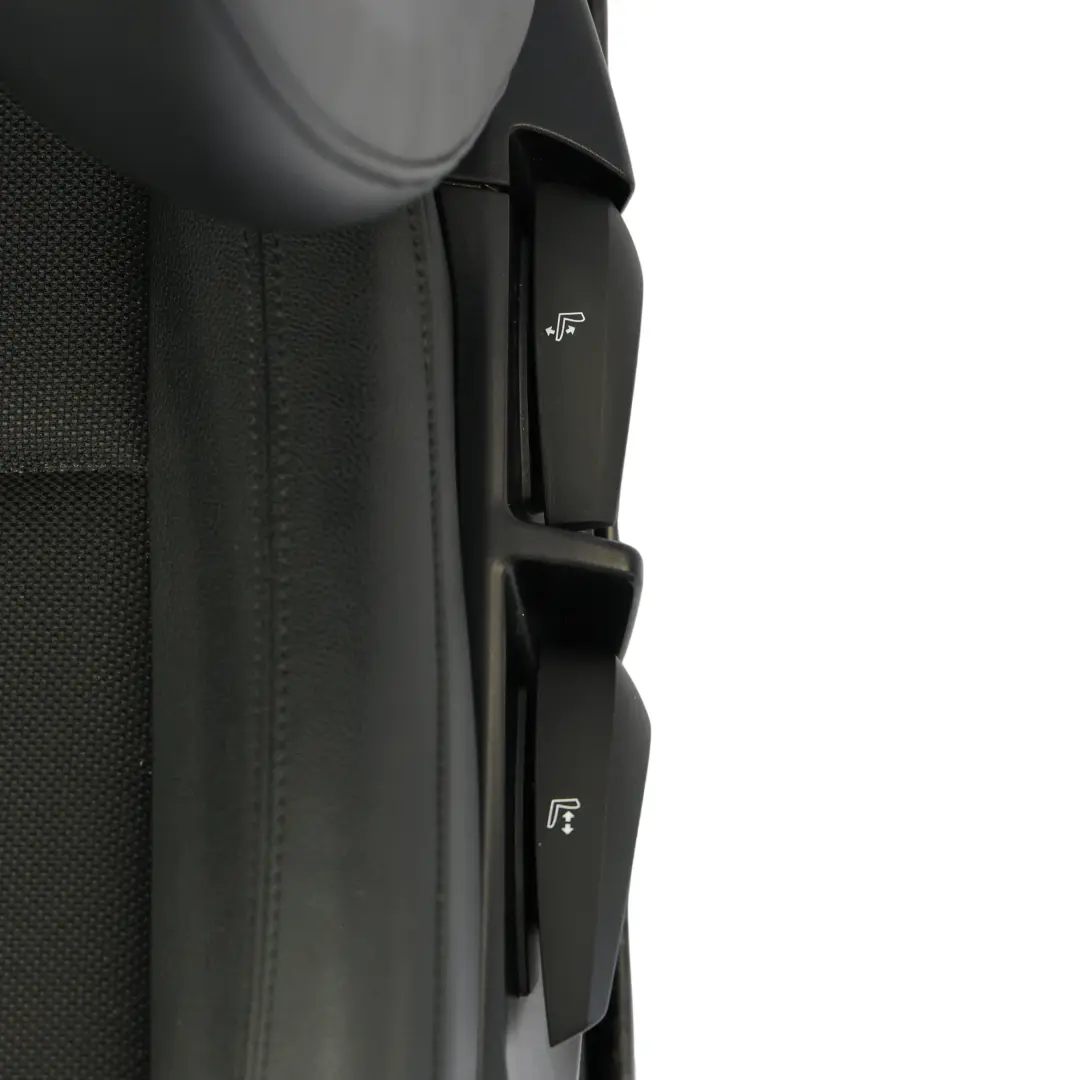 Vorderseite Sitz BMW E81 E82 M Sport Links Seite Schwarzer Stoff / Kunstleder
