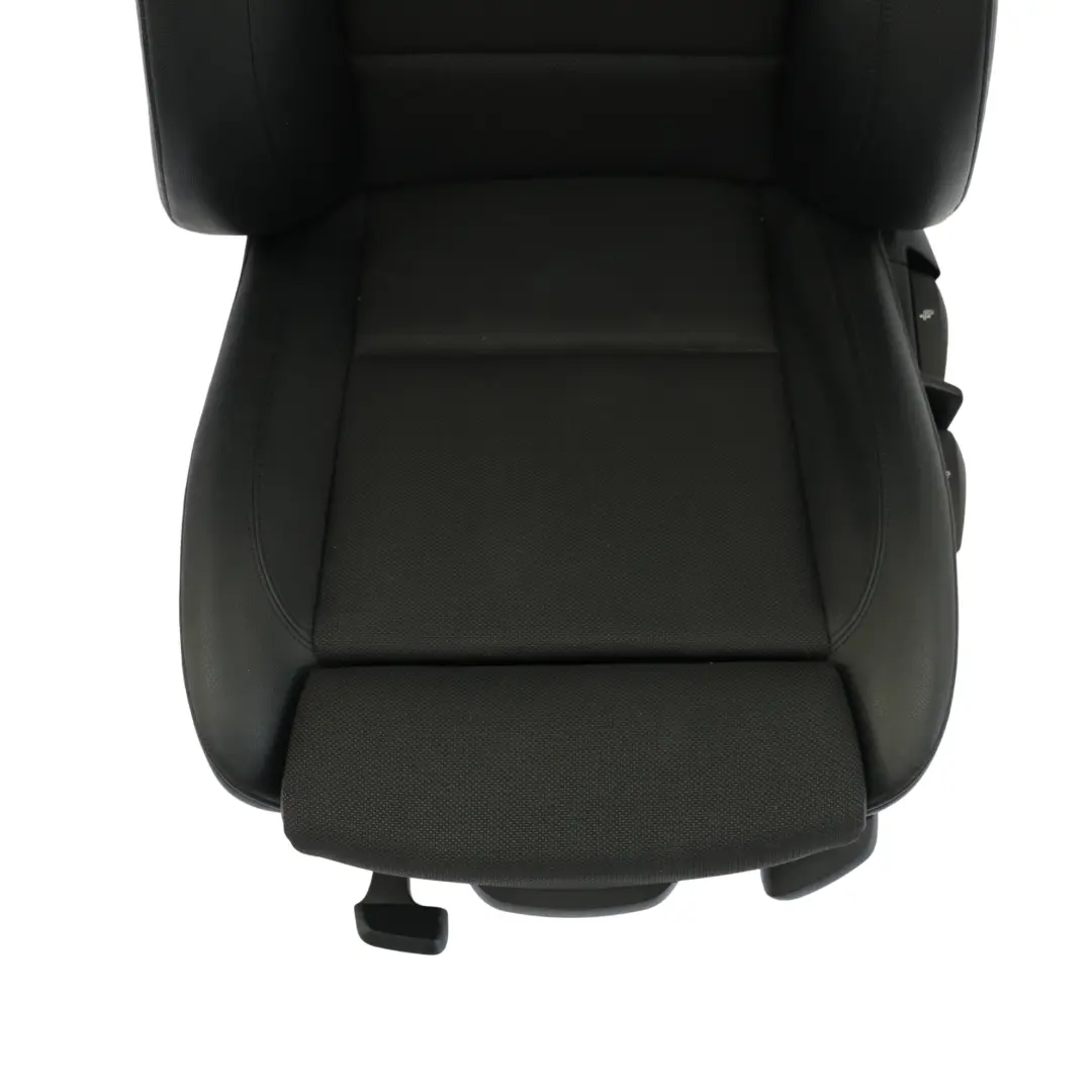 Vorderseite Sitz BMW E81 E82 M Sport Links Seite Schwarzer Stoff / Kunstleder