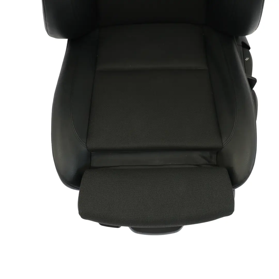 Vorderseite Sitz BMW E81 E82 M Sport Links Seite Schwarzer Stoff / Kunstleder