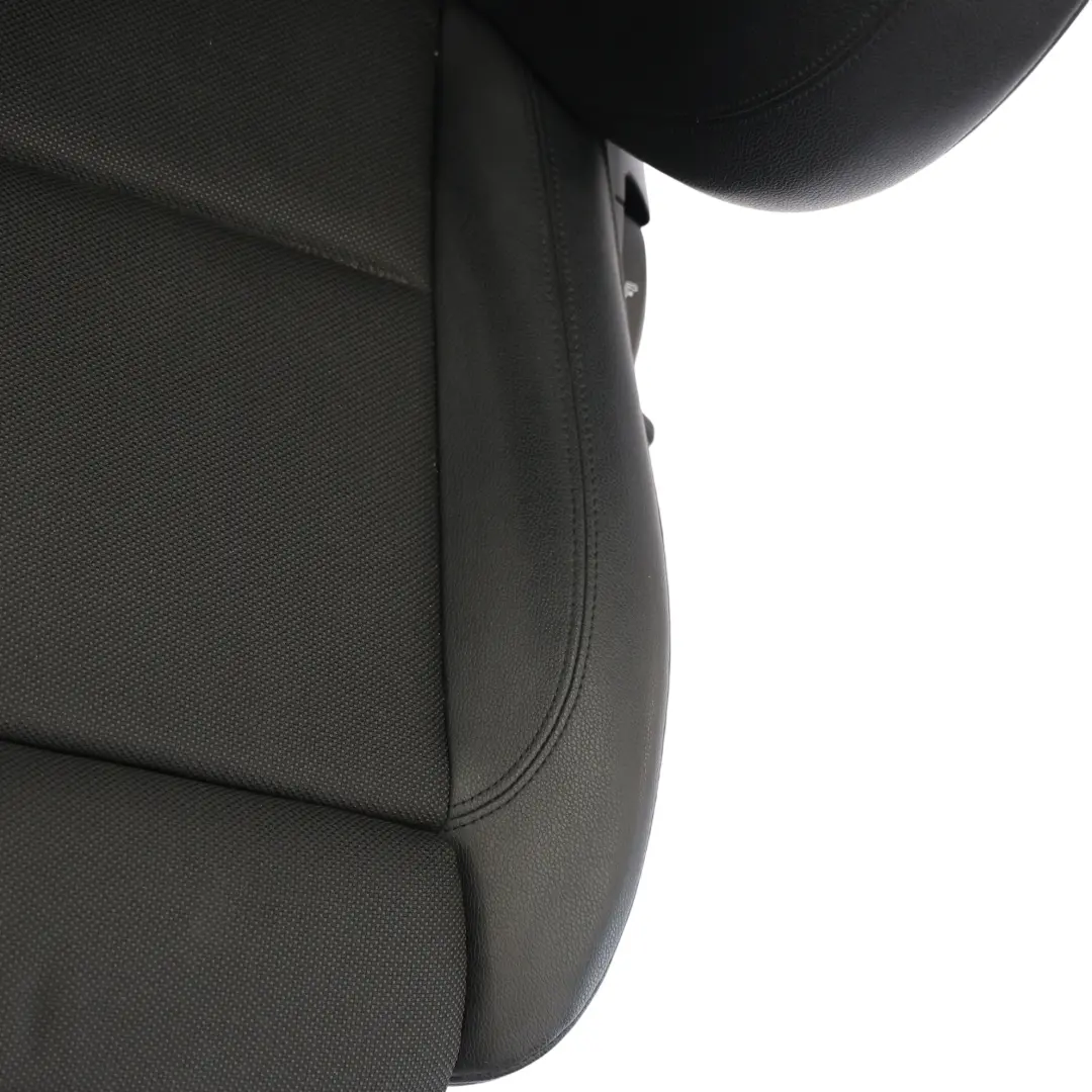 Vorderseite Sitz BMW E81 E82 M Sport Links Seite Schwarzer Stoff / Kunstleder