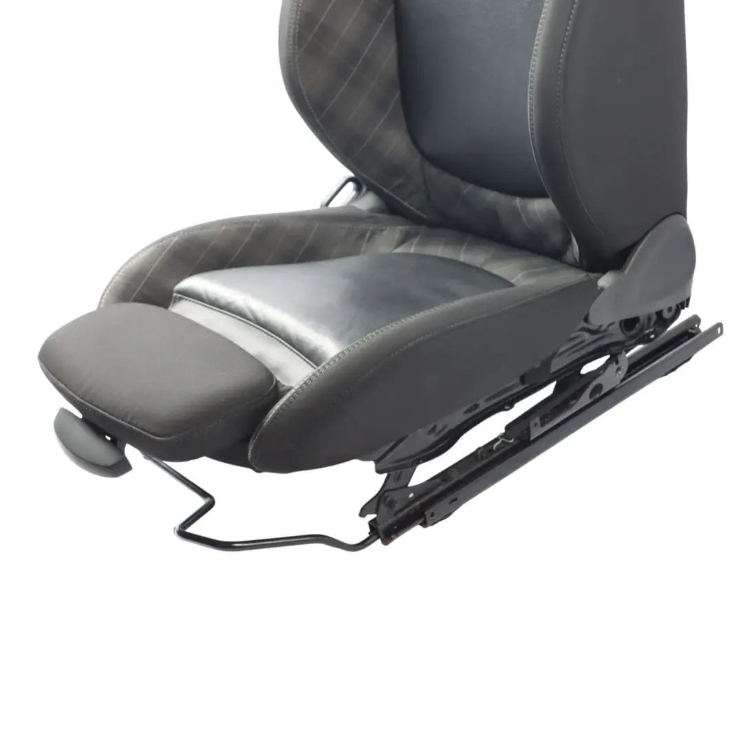Mini F55 Sport Seat Front Right O/S Cloth Leather Diamond Carbon Black