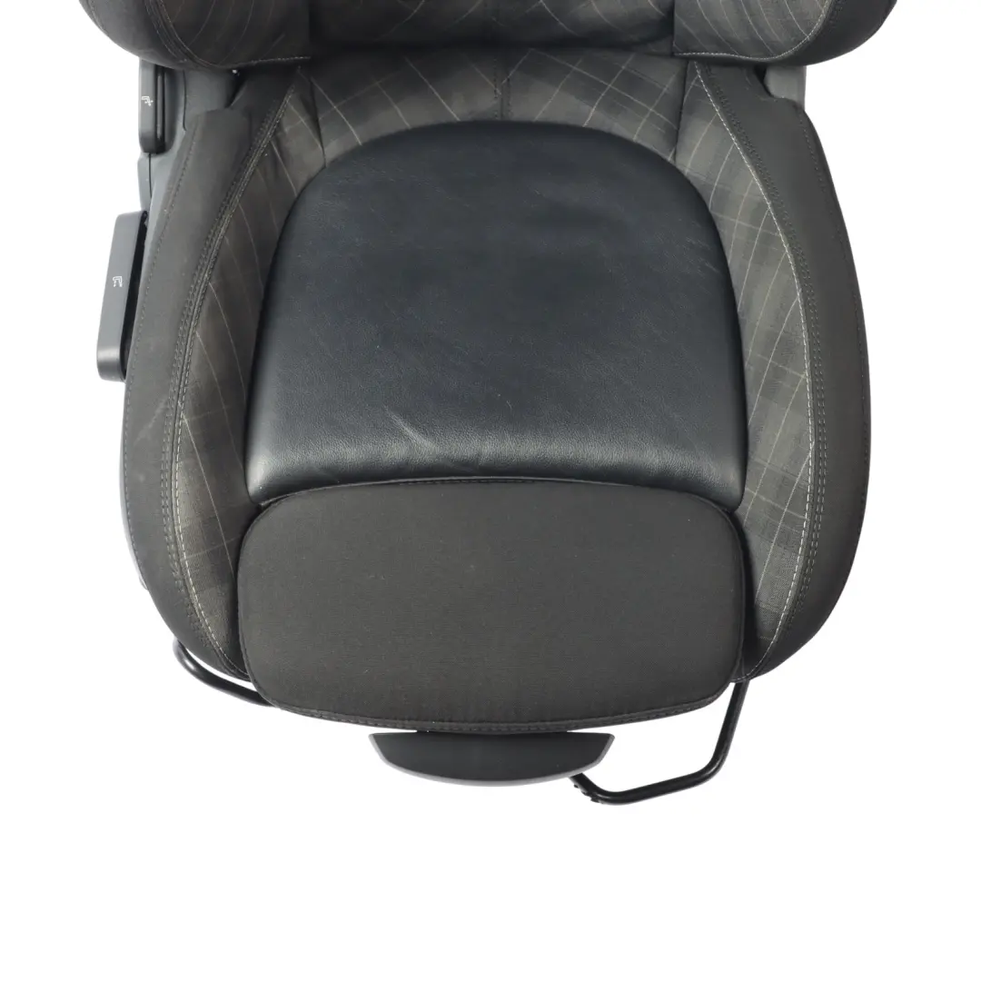 Mini F55 Sport Seat Front Right O/S Cloth Leather Diamond Carbon Black