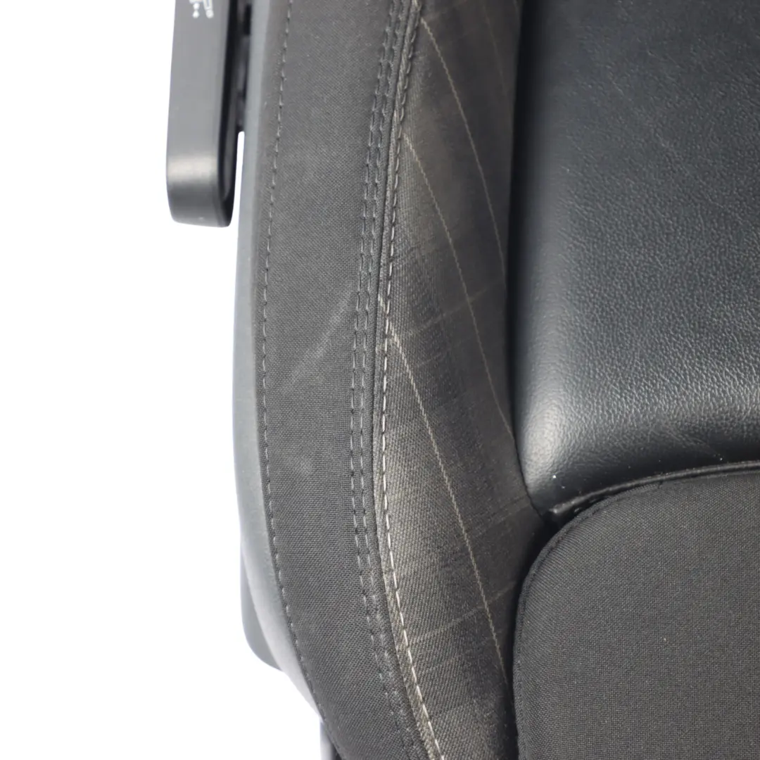 Mini F55 Sport Seat Front Right O/S Cloth Leather Diamond Carbon Black