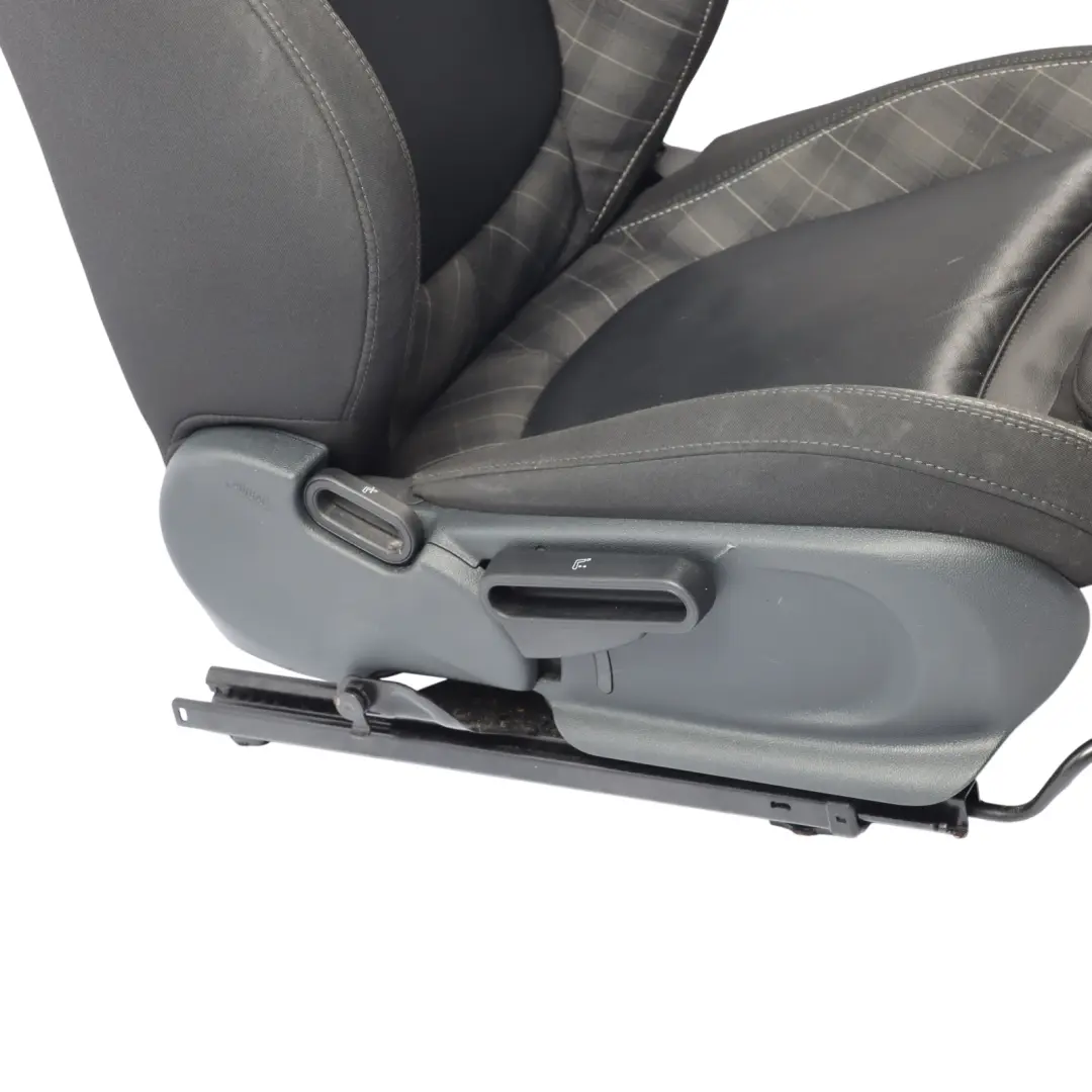 Mini F55 Sport Seat Front Right O/S Cloth Leather Diamond Carbon Black