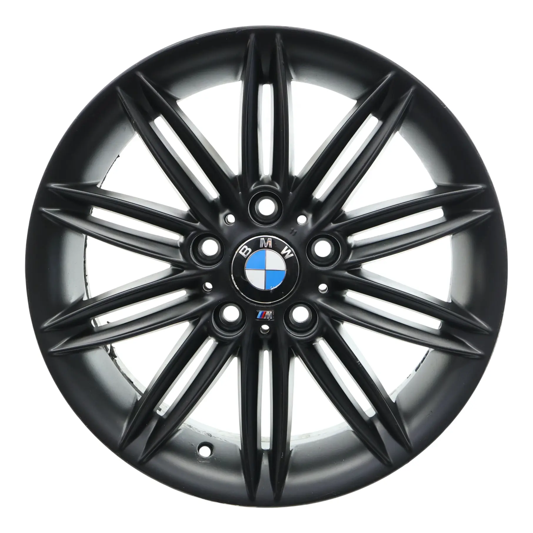 BMW E81 E82 E87 E88 Black Wheel Alloy Rim 17" 7J ET:47 M Double Spoke 207