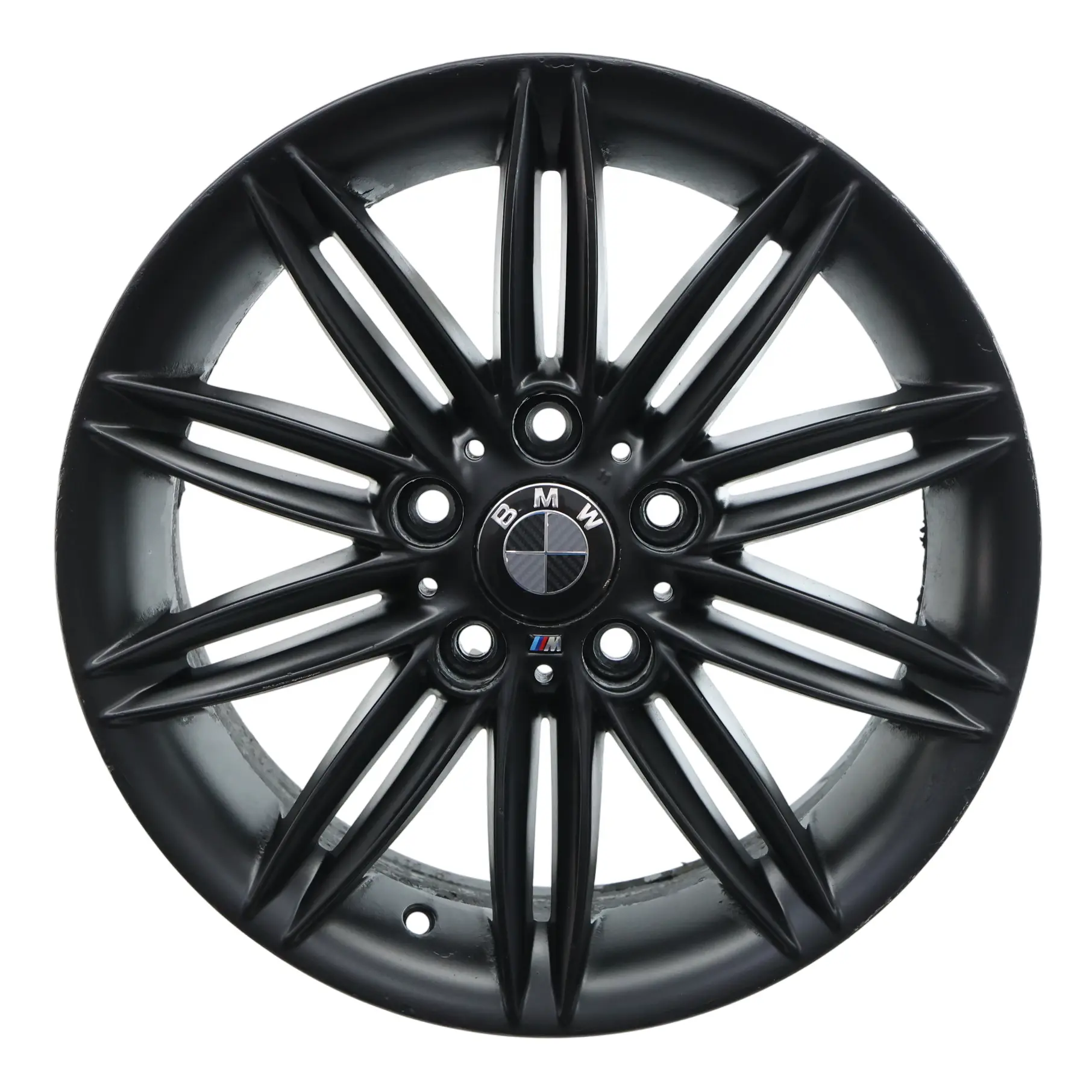 BMW E81 E82 E87 E88 Rear Black Wheel Alloy Rim 17" 7,5J ET:47 M Double Spoke 207
