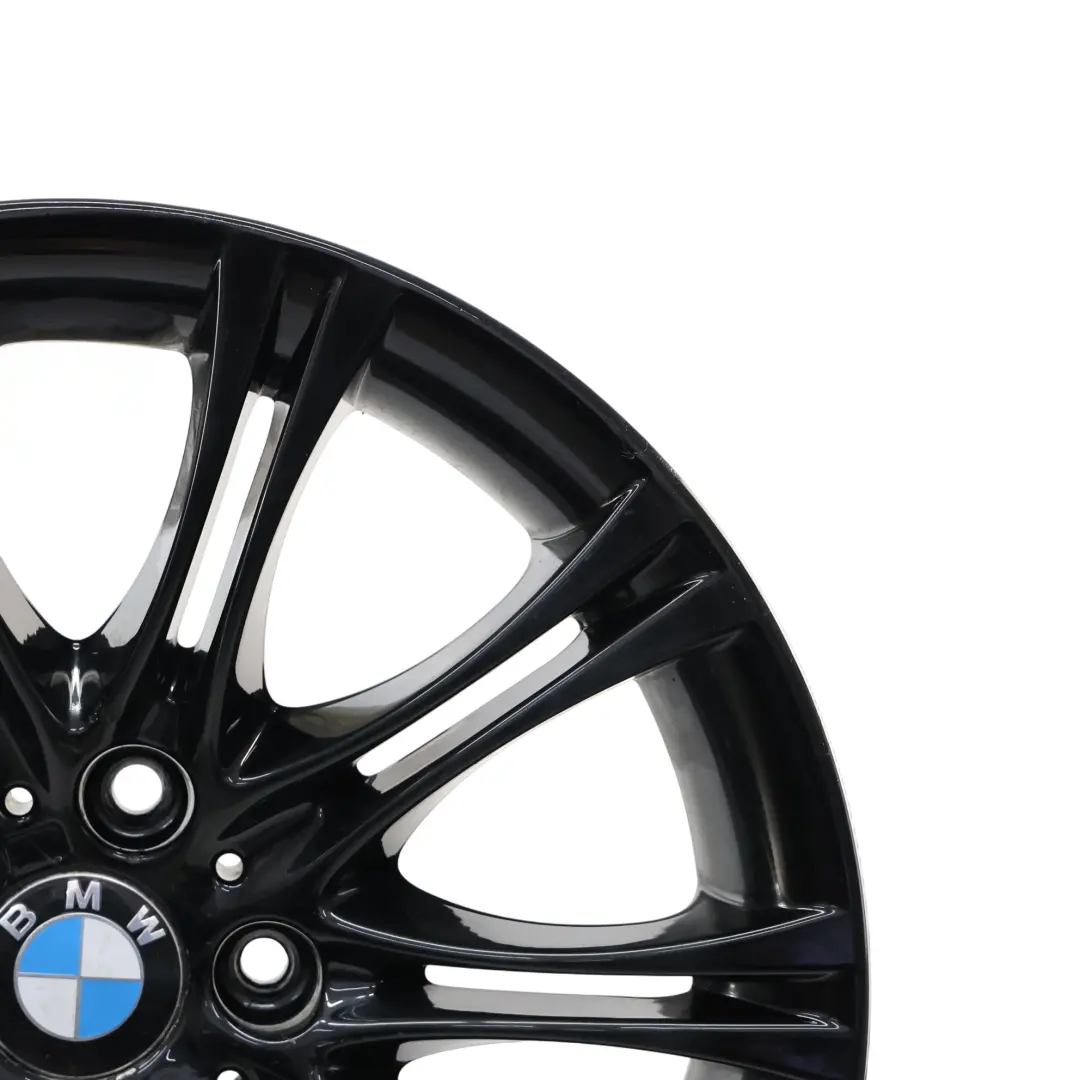 BMW E60 E61 Schwarz Leichtmetallfelge 18" 8J ET:20 M Doppelspeiche 135 8036947