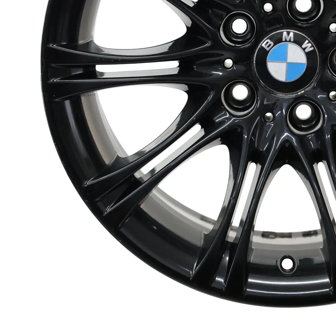 BMW E60 E61 Schwarz Leichtmetallfelge 18" 8J ET:20 M Doppelspeiche 135 8036947
