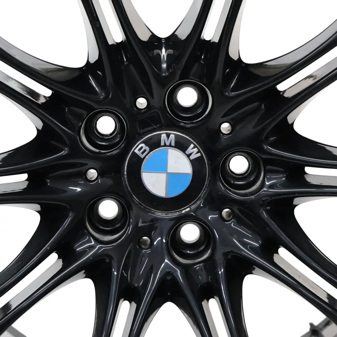 BMW E60 E61 Schwarz Leichtmetallfelge 18" 8J ET:20 M Doppelspeiche 135 8036947