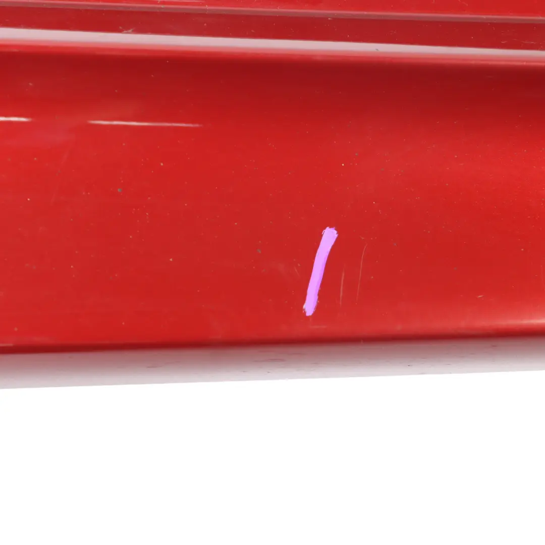 BMW X6 F16 Side Skirt Right O/S M Sport Sill Strip Cover Trim Flamenco Red - C06