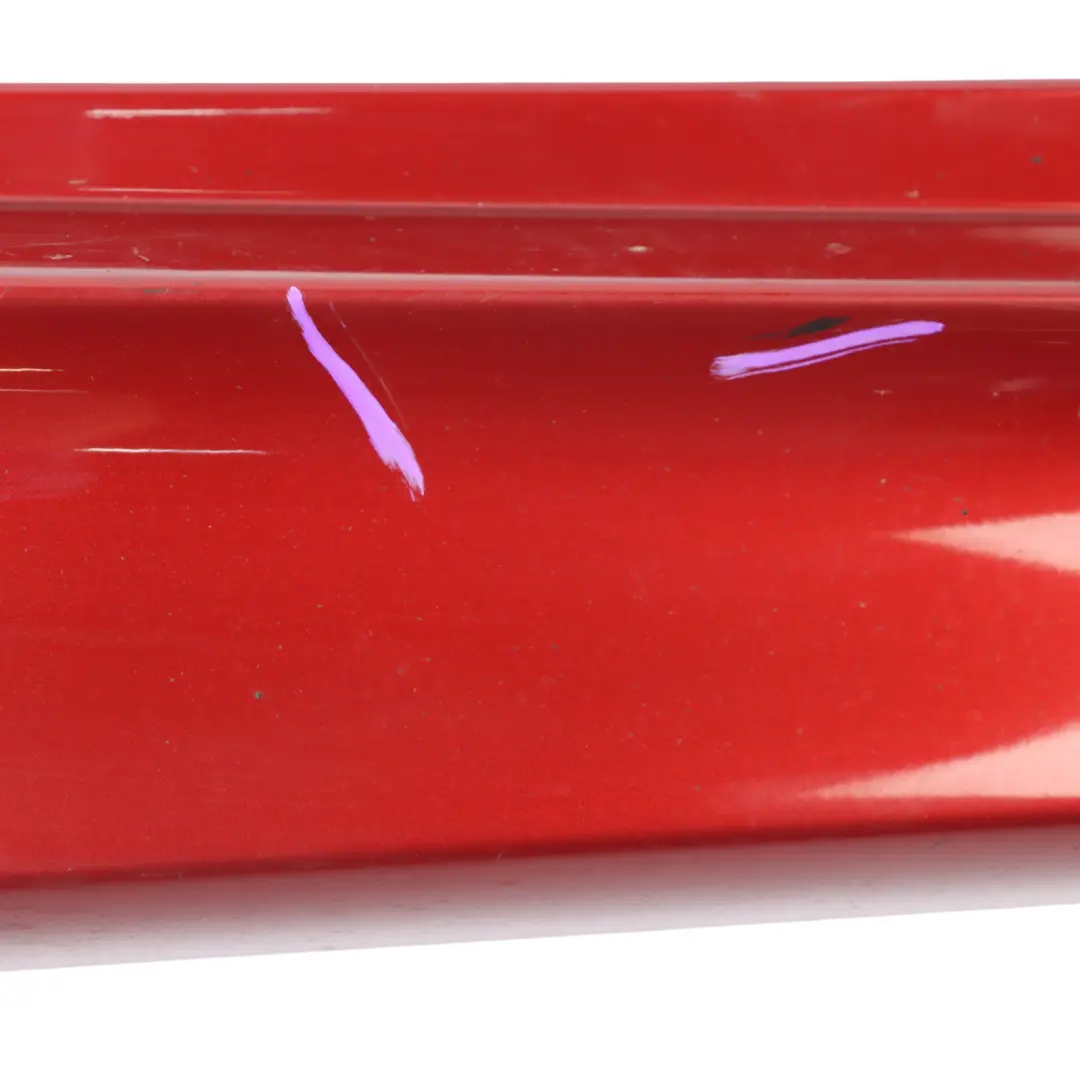 BMW X6 F16 Side Skirt Right O/S M Sport Sill Strip Cover Trim Flamenco Red - C06