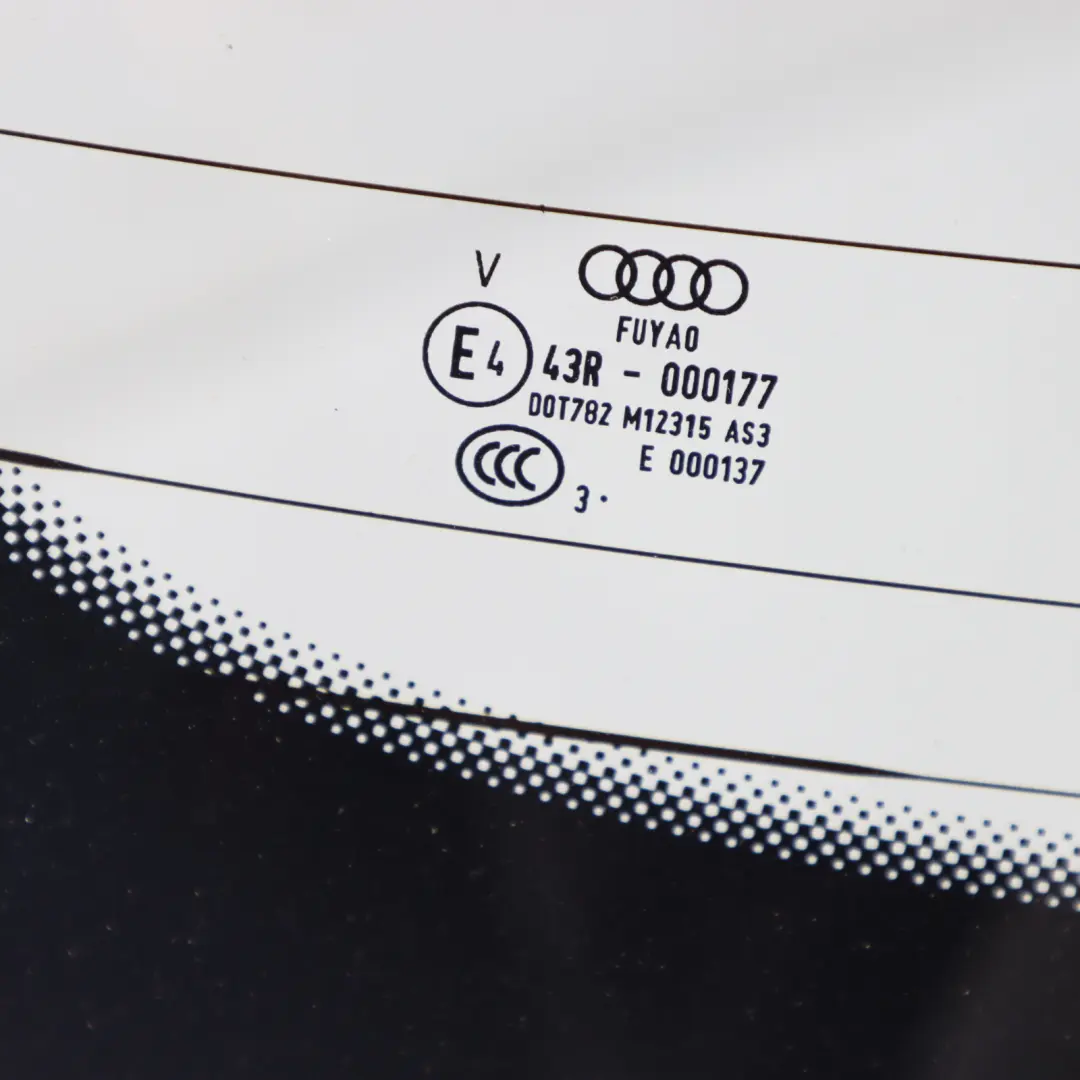 Audi Q2 GA Rear Window Glass Boot Trunk Lid Glazing Tinted AS3 81A845501C