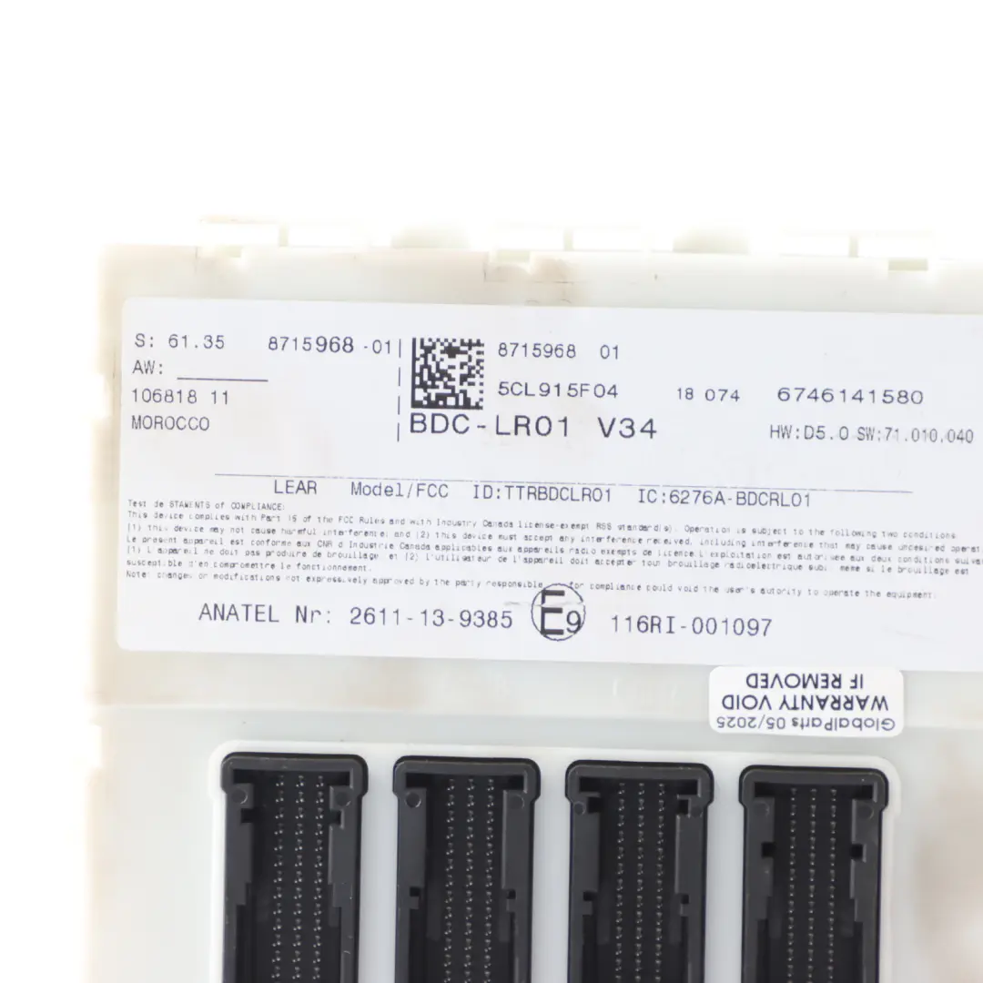 Mini Cooper D F54 F55 F57 B37B 116HP Control Unit ECU DME Kit 8475125 Automatic