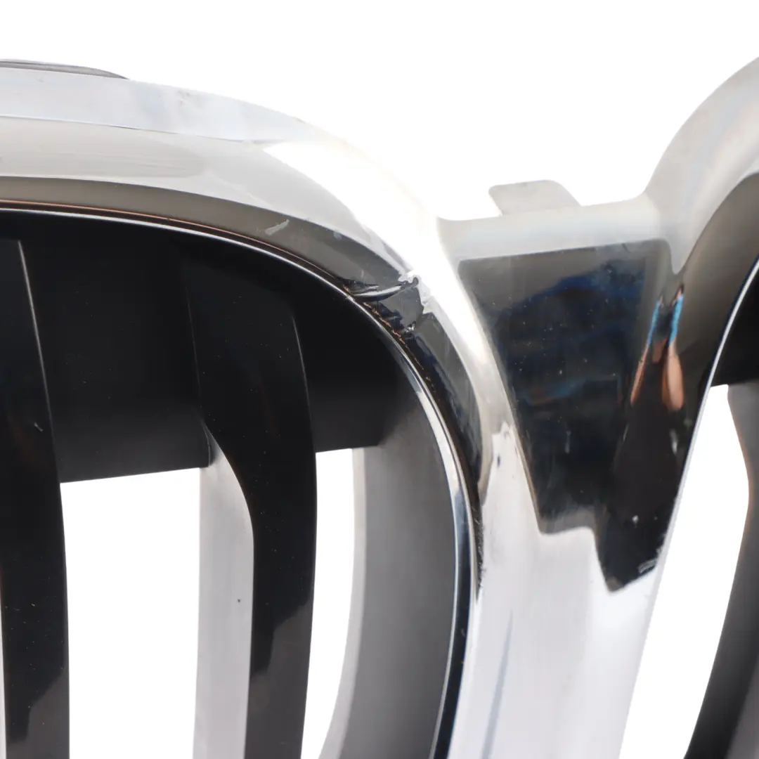 BMW X1 F48 LCI Front Bumper Centre Grille Kidney Trim Panel 8493450 Chrome