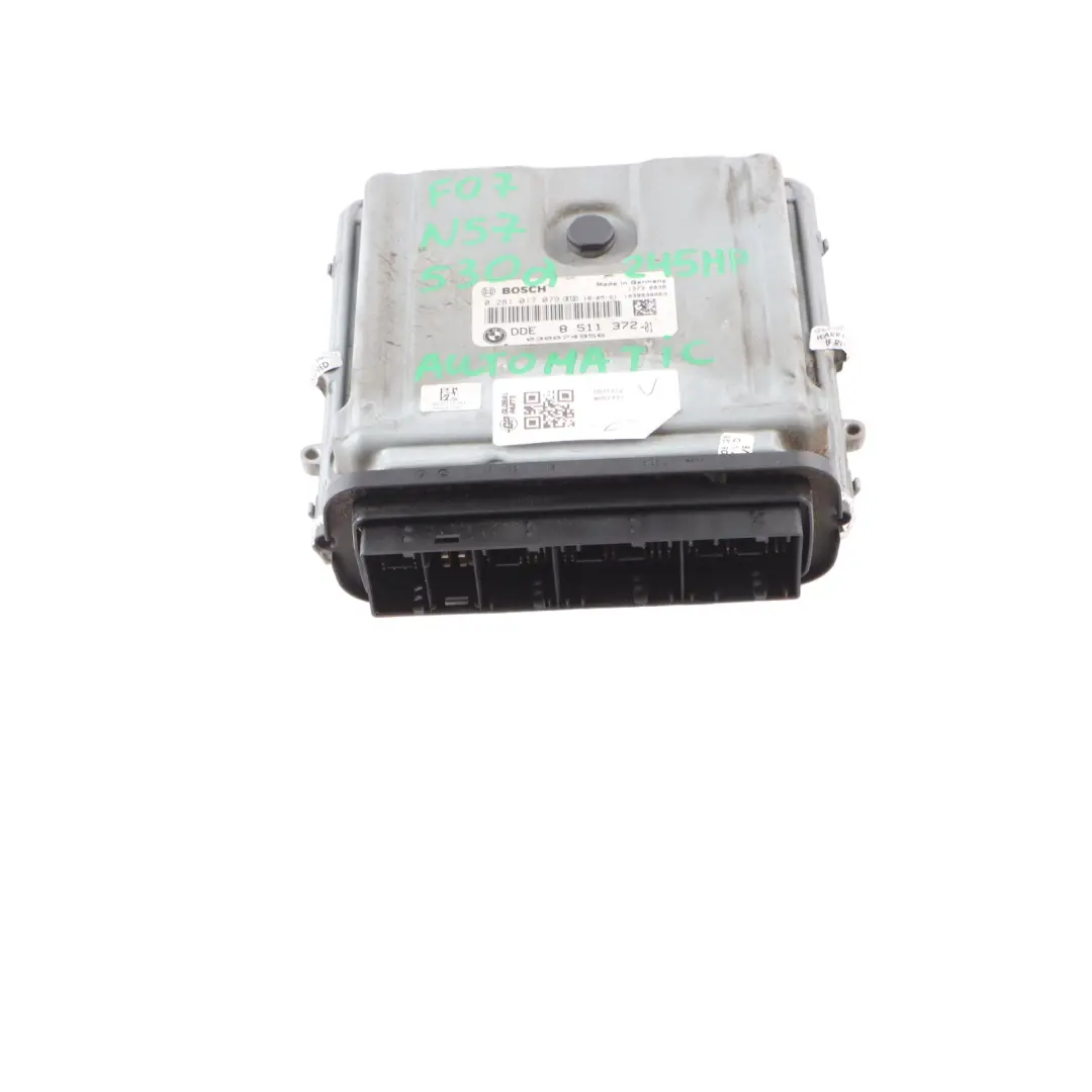 BMW F01 F07 530d 730d N57 Engine Control ECU Kit DDE CAS4 8511372 Automatic