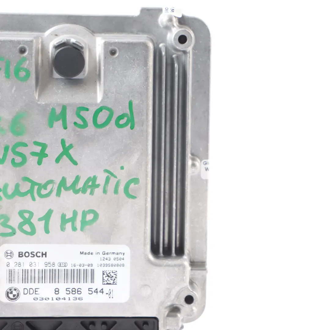 BMW X5 F15 X6 F16 M50D N57X 381HP Diesel Control ECU DME 8572042 Automatic