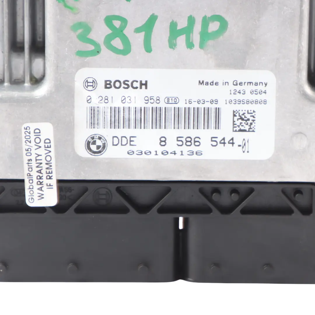 BMW X5 F15 X6 F16 M50D N57X 381HP Diesel Control ECU DME 8572042 Automatic