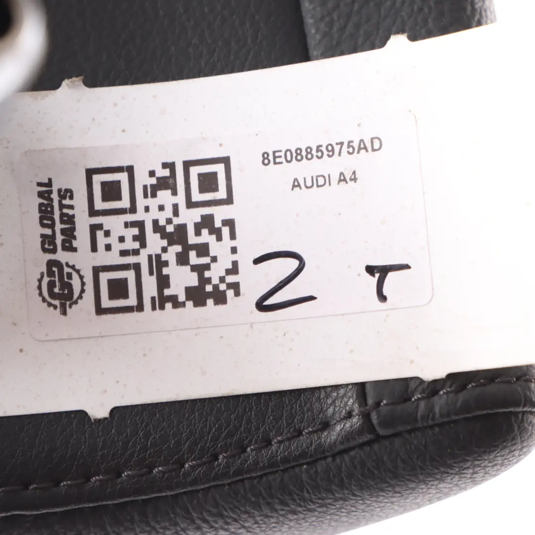 Audi A4 B7 Rear Middle Centre Headrest Leather Soul Black 8E0885975AD