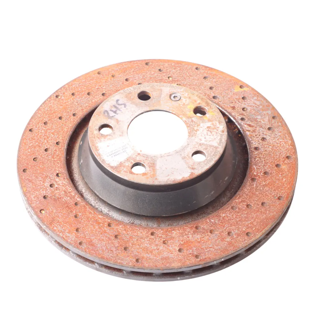 Brake Disc Set Rear Left Right N/O/S Perforated Wheel Disc Audi TT 8J - SKU 8J0615601A - Part number 8J0615601A