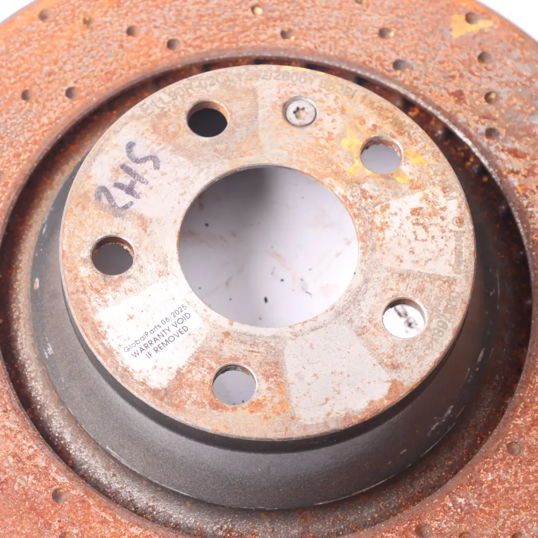 Brake Disc Set Rear Left Right N/O/S Perforated Wheel Disc Audi TT 8J - SKU 8J0615601A - Part number 8J0615601A