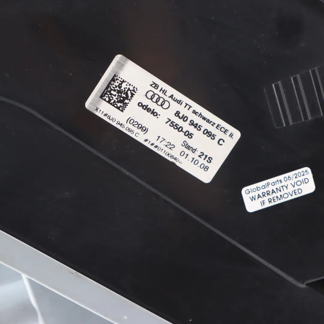 Lamp Light Trunk Lid Boot Tailgate Left N/S Audi TT 8J Rear - SKU 8J0945095L - Part number 8J0945095L