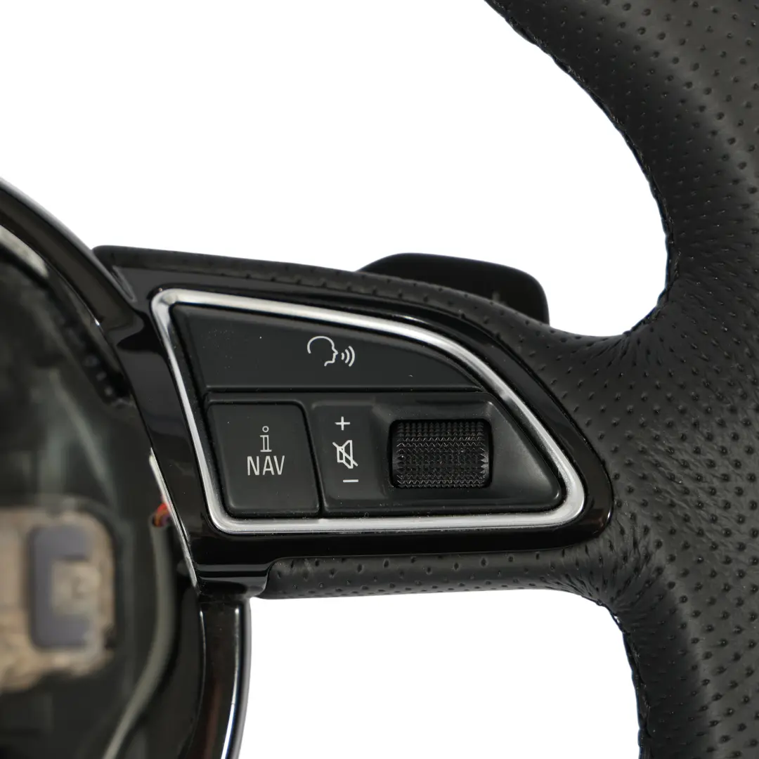 Volante Audi A4 B8 A5 8T S-Line NUEVO Cuero Negro Paletas Fondo Plano