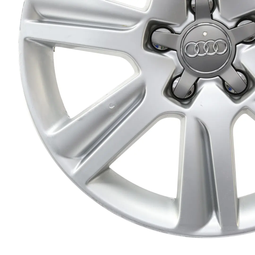 Jante argentée en alliage 17" ET:45 7,5J Audi A4 B8 A5 8T - SKU 8K0601025B-1 - Numéro de pièce 8K0601025B