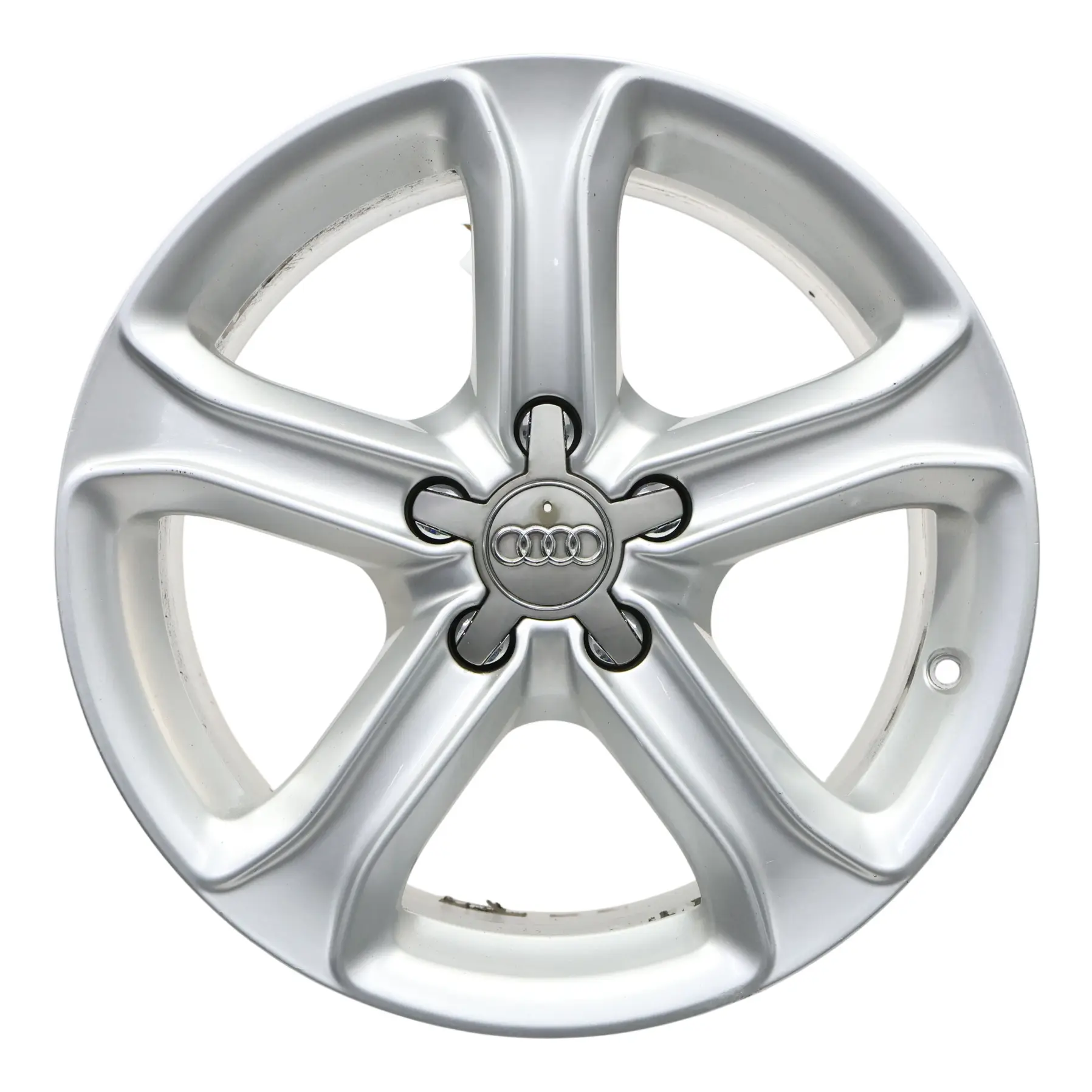 Audi A4 B8 8K Silver Wheel Alloy Rim 17" ET:45 7,5J Star Spoke 8K0601025CE