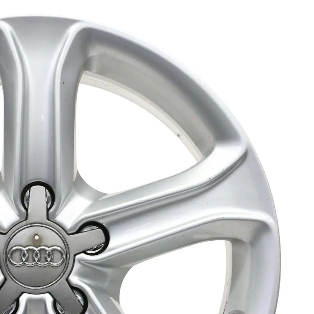 Audi A4 B8 8K Silver Wheel Alloy Rim 17" ET:45 7,5J Star Spoke 8K0601025CE