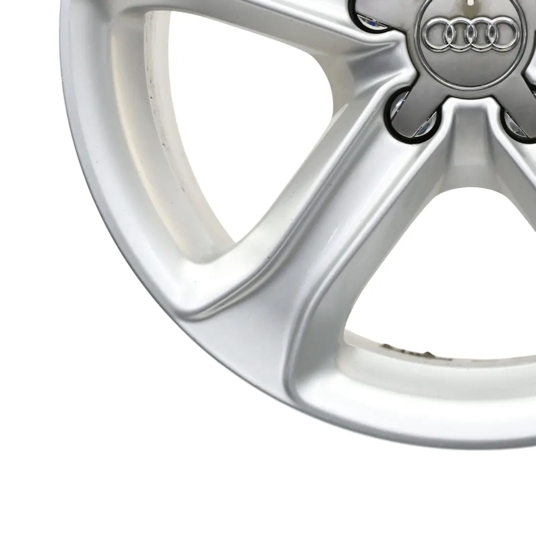 Audi A4 B8 8K Silver Wheel Alloy Rim 17" ET:45 7,5J Star Spoke 8K0601025CE