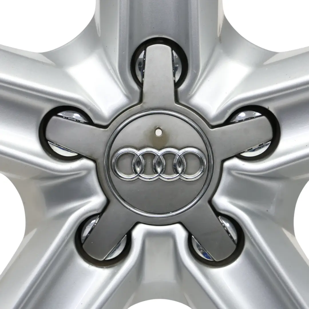 Audi A4 B8 8K Silver Wheel Alloy Rim 17" ET:45 7,5J Star Spoke 8K0601025CE