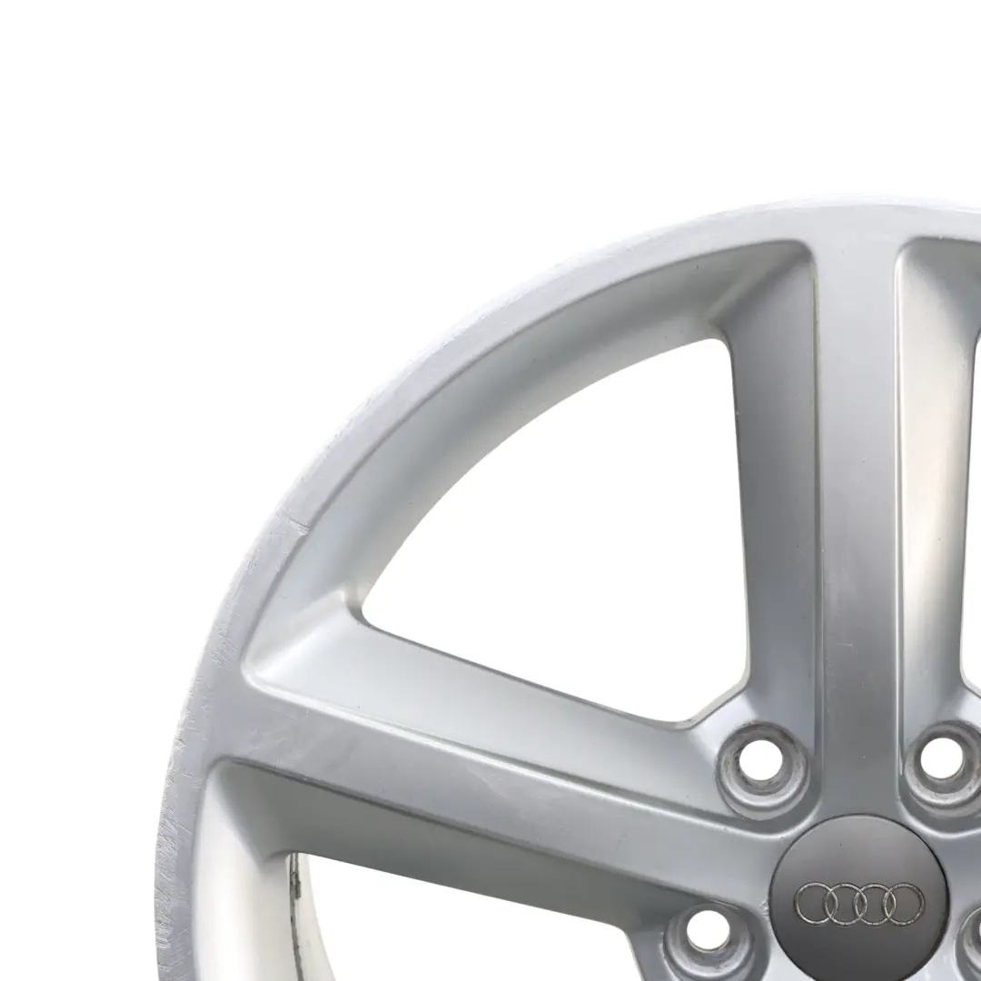 Audi A4 B8 8K Silver Wheel Alloy Rim 18" ET:47 8J Star Spoke 8K0601025Q