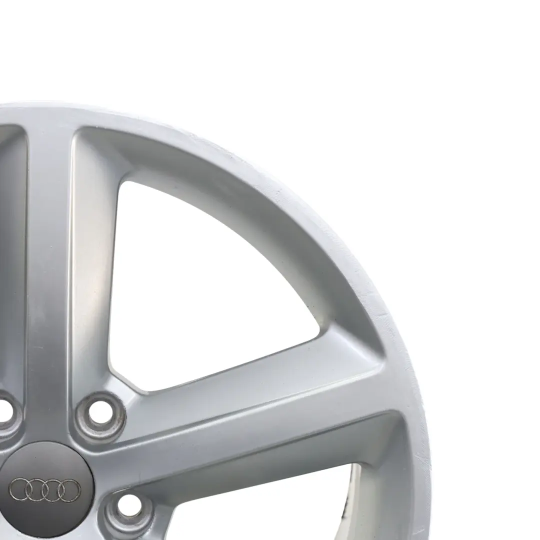 Audi A4 B8 8K Silver Wheel Alloy Rim 18" ET:47 8J Star Spoke 8K0601025Q