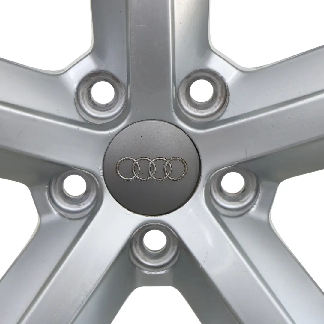 Audi A4 B8 8K Silver Wheel Alloy Rim 18" ET:47 8J Star Spoke 8K0601025Q