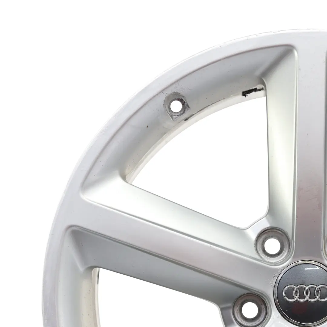 Audi A4 B8 8K Silver Wheel Alloy Rim 18" ET:47 8J Star Spoke 8K0601025Q