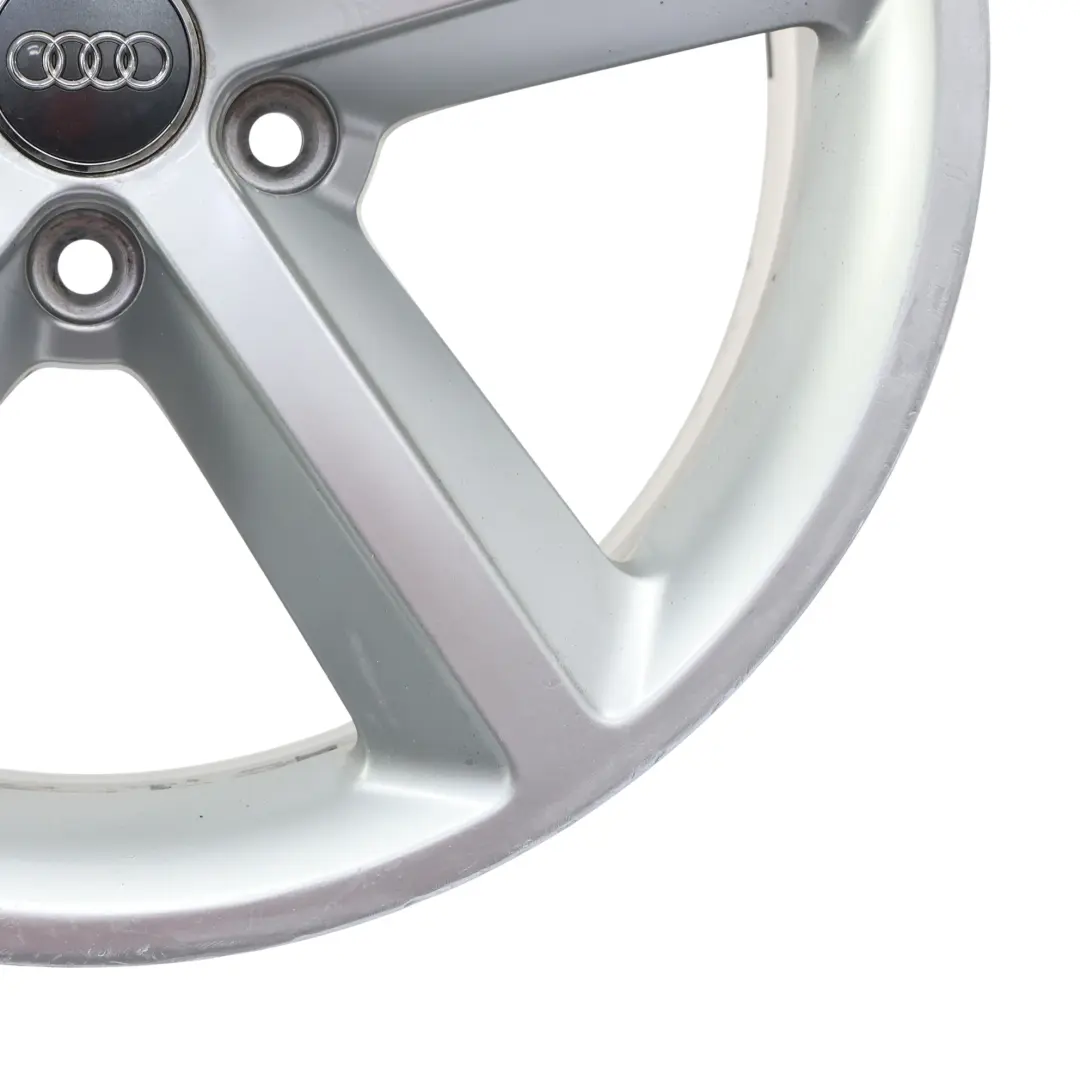 Audi A4 B8 8K Silver Wheel Alloy Rim 18" ET:47 8J Star Spoke 8K0601025Q