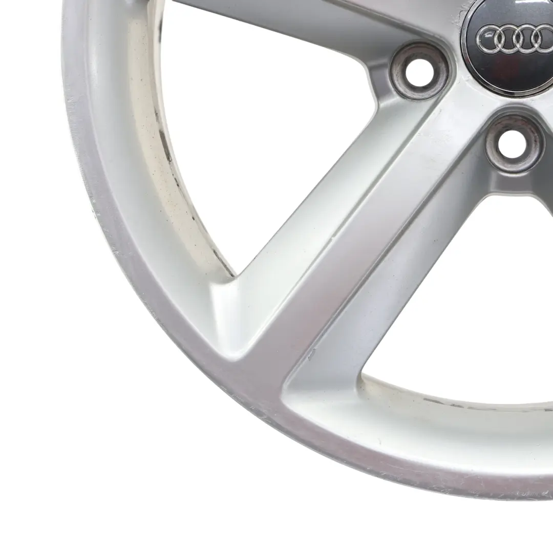 Audi A4 B8 8K Silver Wheel Alloy Rim 18" ET:47 8J Star Spoke 8K0601025Q