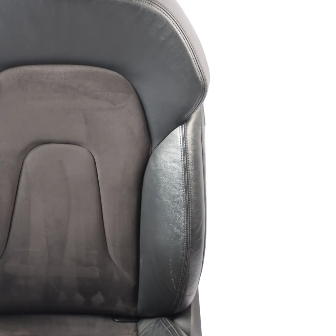 Audi S4 B8 Front Seat Electric Black Leather Alcantara Left N/S 8K0881805BE