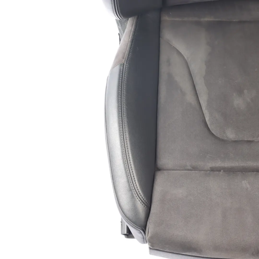 Audi S4 B8 Front Seat Electric Black Leather Alcantara Left N/S 8K0881805BE
