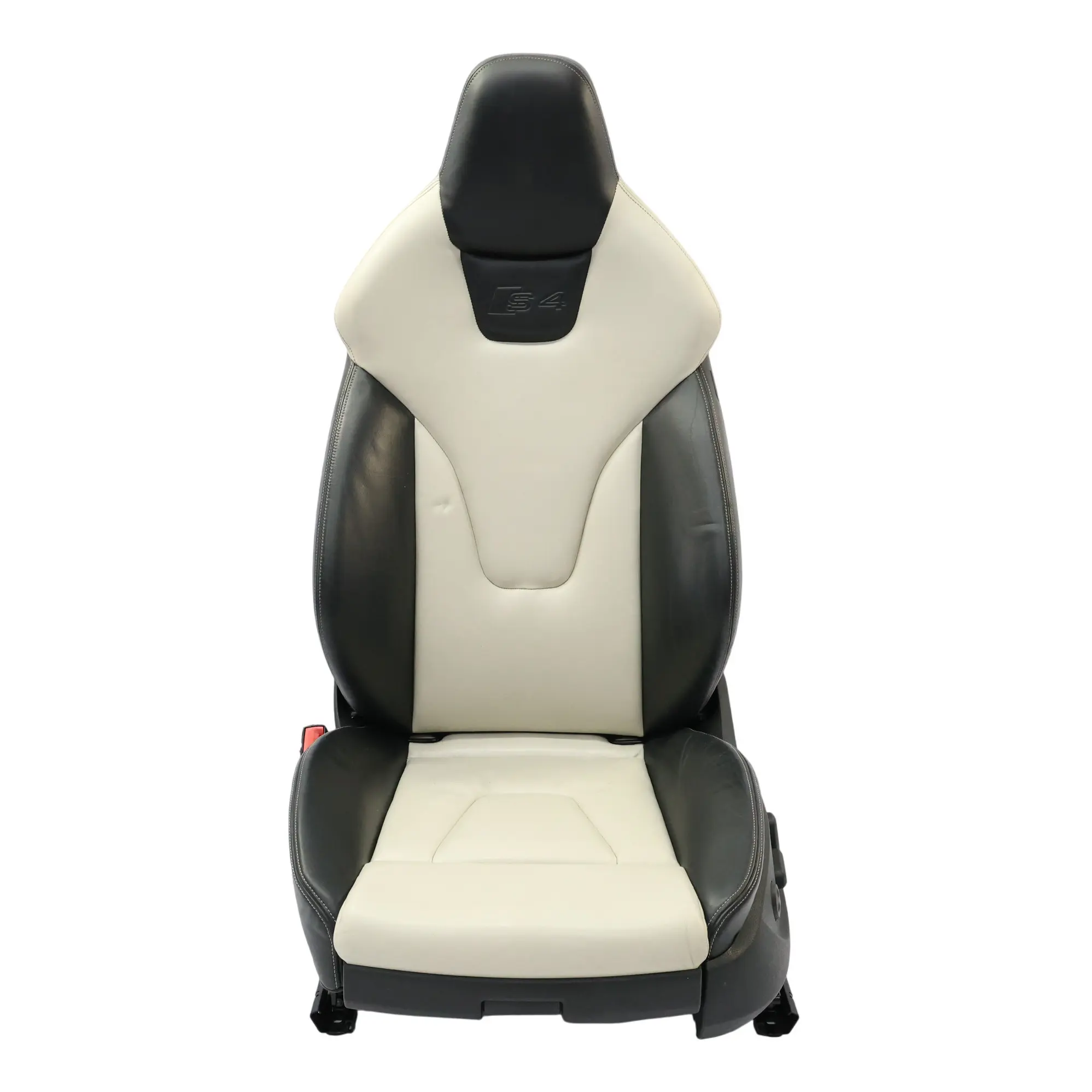 Audi S4 B8 Asiento Delantero Cuero Calefactado Izquierdo Soul Negro Perla Plata
