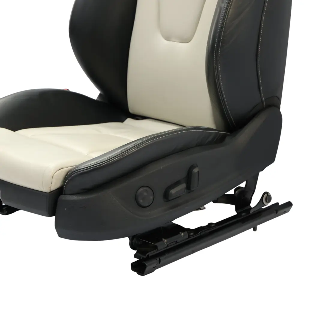Audi S4 B8 Asiento Delantero Cuero Calefactado Izquierdo Soul Negro Perla Plata