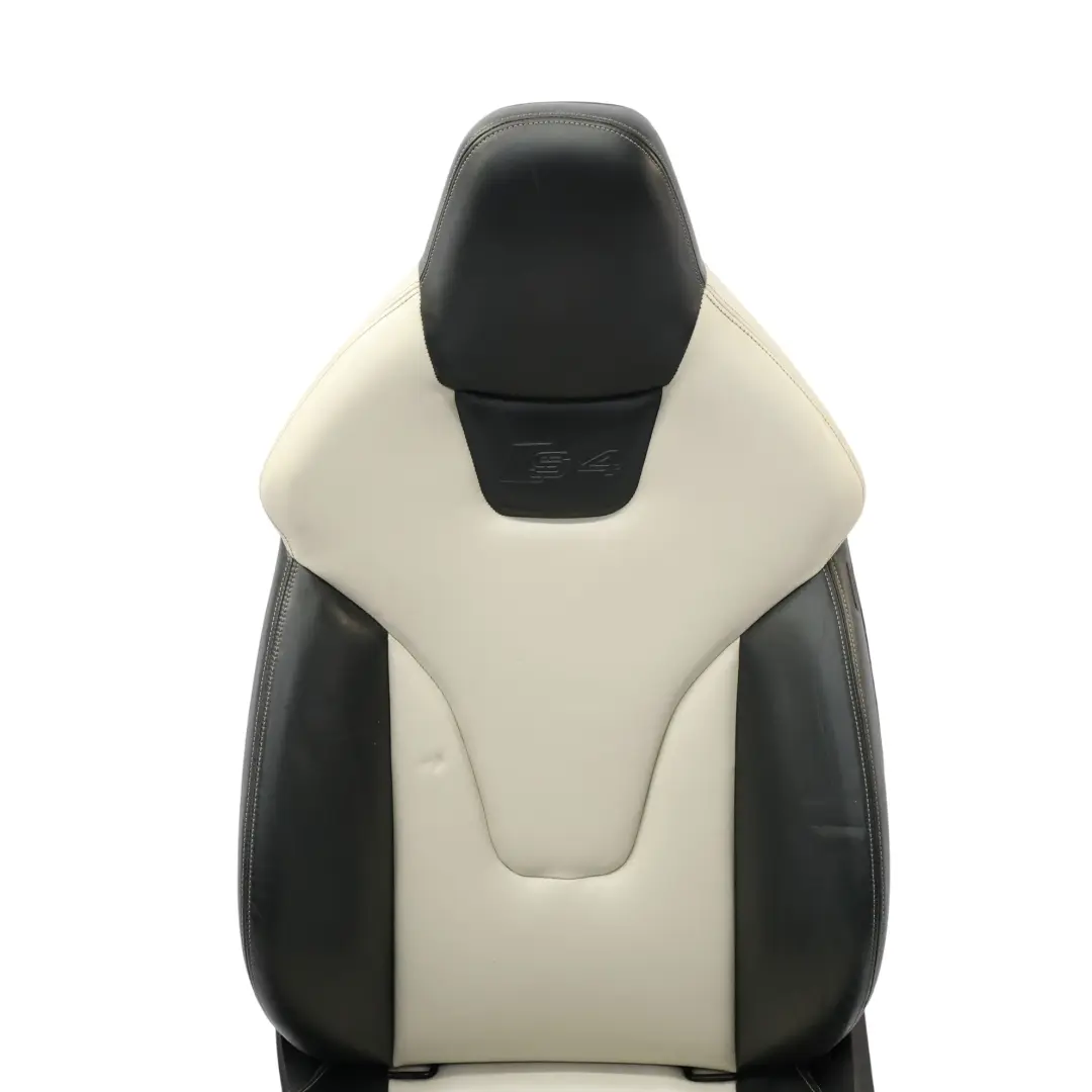 Audi S4 B8 Asiento Delantero Cuero Calefactado Izquierdo Soul Negro Perla Plata