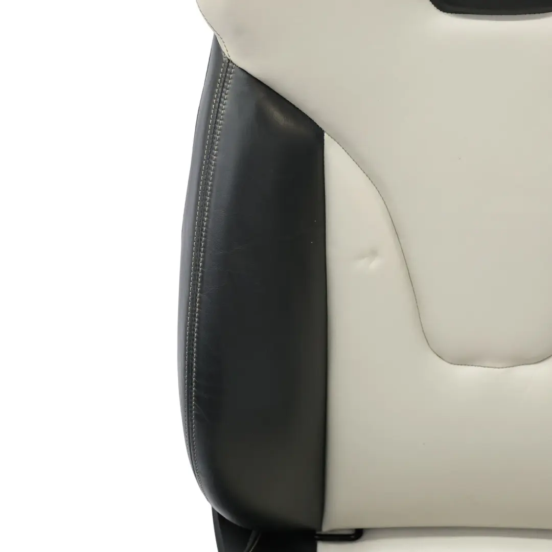 Audi S4 B8 Asiento Delantero Cuero Calefactado Izquierdo Soul Negro Perla Plata