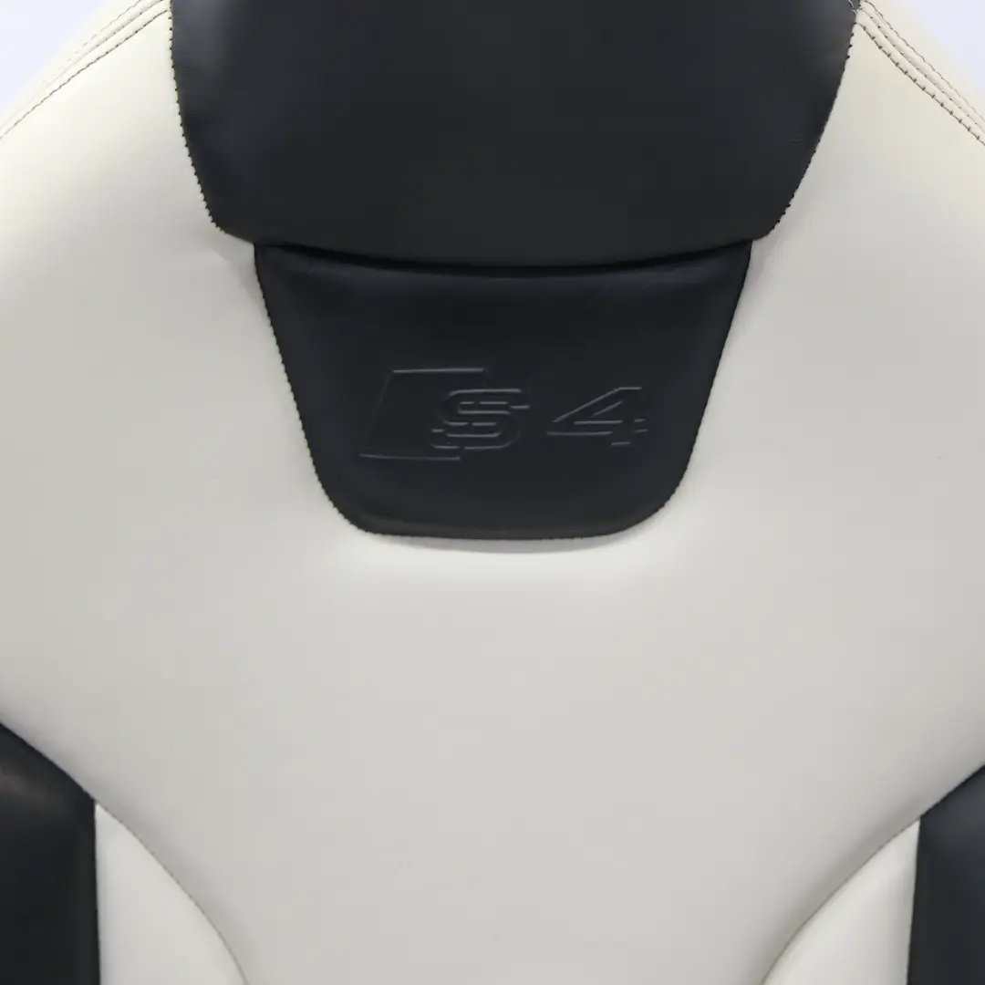 Audi S4 B8 Asiento Delantero Cuero Calefactado Izquierdo Soul Negro Perla Plata