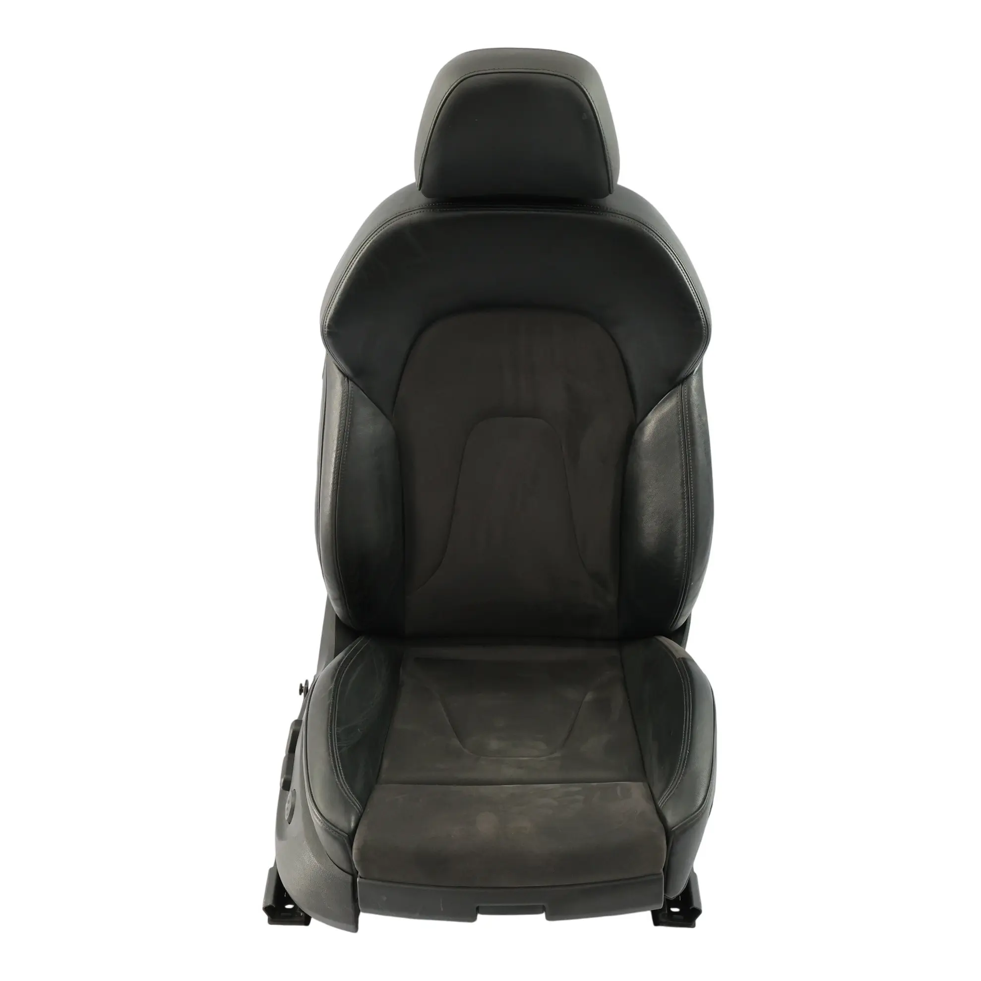 Audi S4 B8 Sport Seat Front Left N/S Interior Electric Black Leather Alcantara