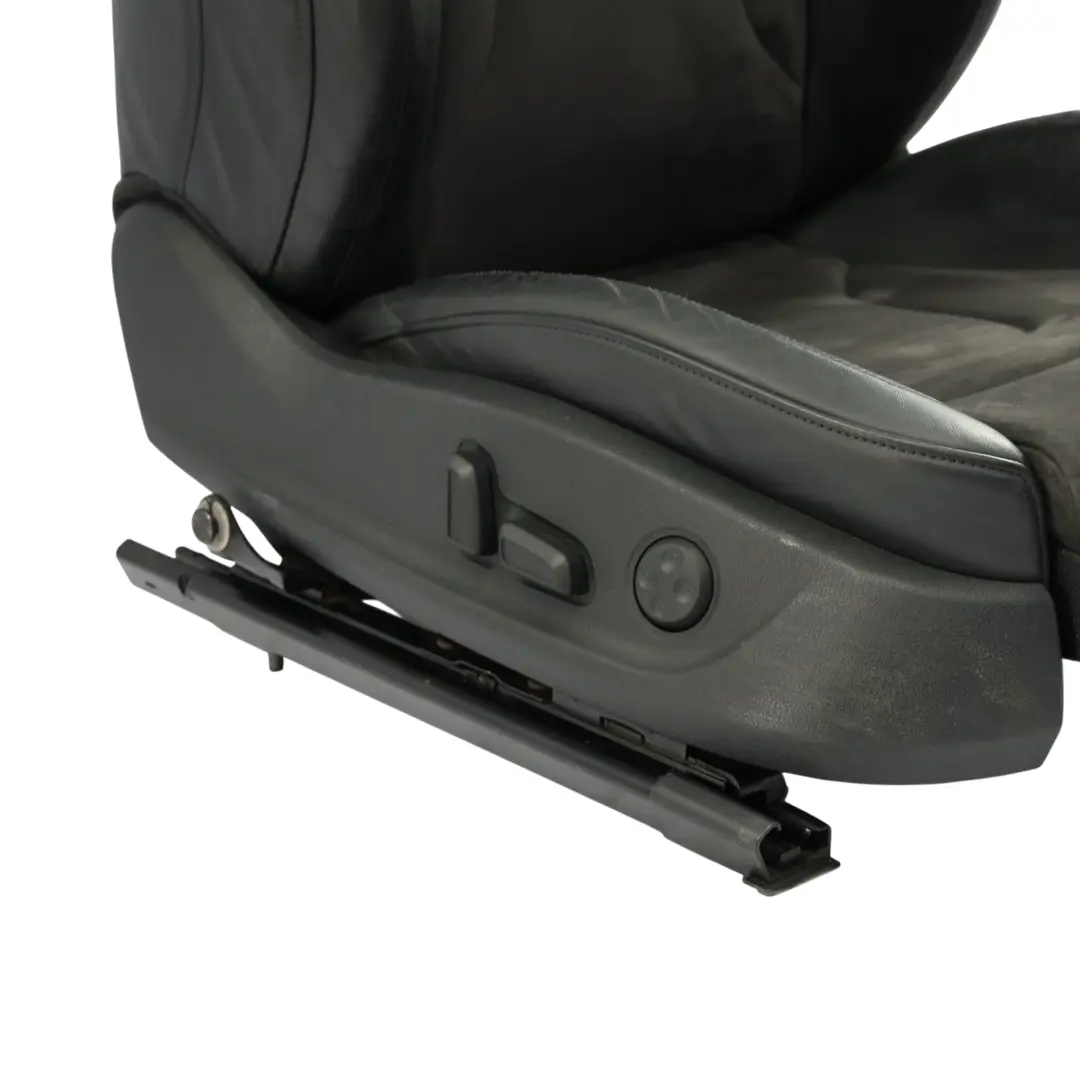 Front Left N/S Interior Electric Black Leather Alcantara Audi S4 B8 Sport Seat - SKU 8K0881806J-1 - Part number 8K0881806J