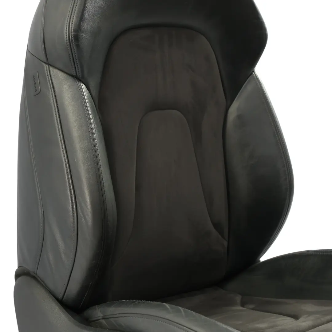 Front Left N/S Interior Electric Black Leather Alcantara Audi S4 B8 Sport Seat - SKU 8K0881806J-1 - Part number 8K0881806J