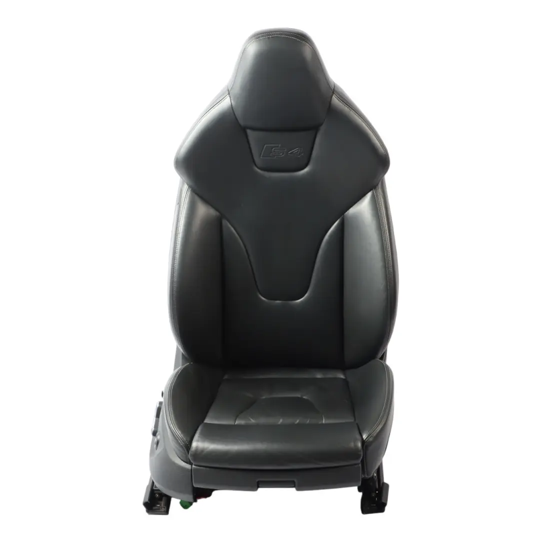 Audi S4 B8 Avant Sport Front Seat Heated Electric Right O/S Leather Soul Black